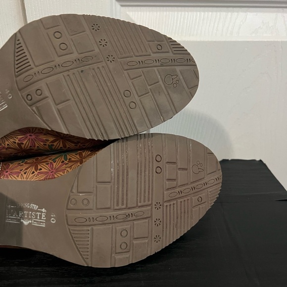 L' Artiste x Spring Step "Laure" Floral Print Wedge Sandals Women Size US 9 EU40 - Picture 8 of 10